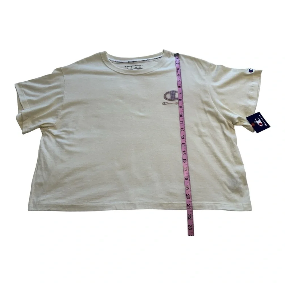 Champion Women’s Short Sleeve Crewneck Crop Top - Size XL - Picture 8 of 11